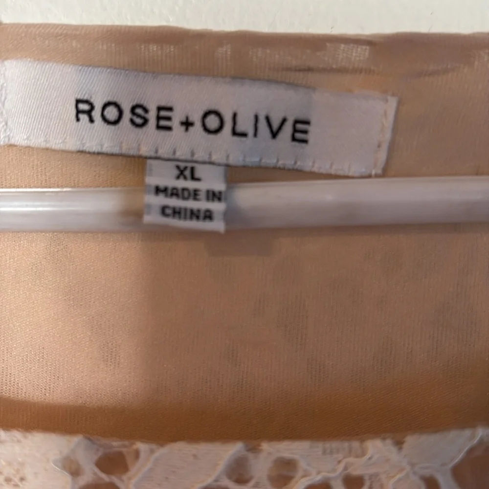 NWOT BLOUSE, off white, size XL - Picture 3 of 4